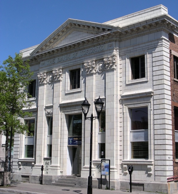 b ancienne Banque de Toronto Montréal style Beaux-Arts